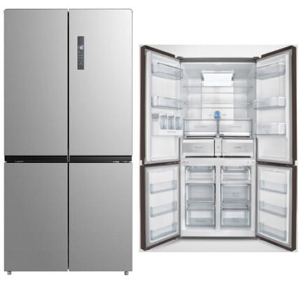 Scanfrost Side By Side Refrigerator 510 Liters Dark Black Stainless Steel - SFFDS510M for Homes, Hotels, and Restaurants