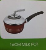 Home Mate Aluminum Premium Nonstick Cookware 5 Pcs, Red for Homes, Hotels, and Restaurants