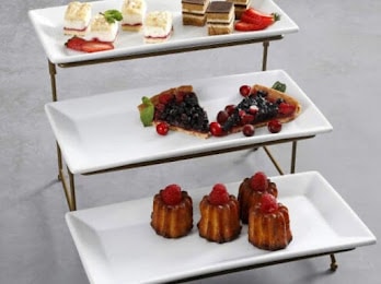 Buffet Display Stand Fruit Tray Snack Rack Pastry plate for Restaurant Banquet Activity Buffet and Hotels for Bars, Hotels, and Restaurants