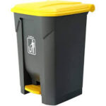 Durable Plastic Pedal Bin - 70L, 50L, 30L, 12L Waste Bin for Hotels and Restaurants