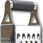 Stainless Steel 4-Sided Box Grater and Shredder for Homes, Hotels, and Restaurants