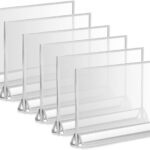 Transparent Buffet Tag Holder, Food Name Stand for Hotels and Restaurants