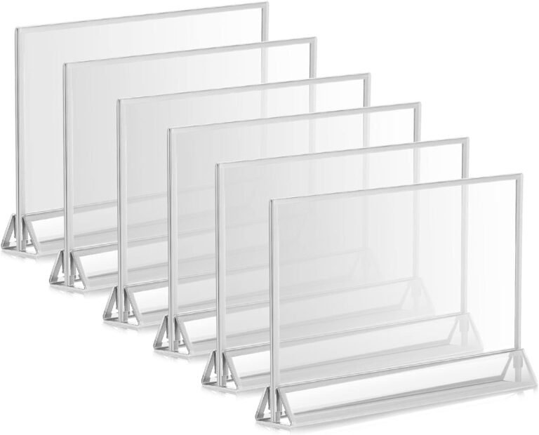 Transparent Buffet Tag Holder, Food Name Stand for Hotels and Restaurants