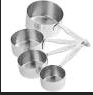 4 Pcs Stainless Steel Measuring Cup for Homes, Hotels, and Restaurants