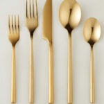 Set of Gold Cutlery 6 Pcs Dinner Set for Every Occasion