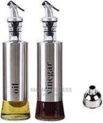2-Pack Oil and Vinegar Bottle Set for Homes, Hotels, and Restaurants