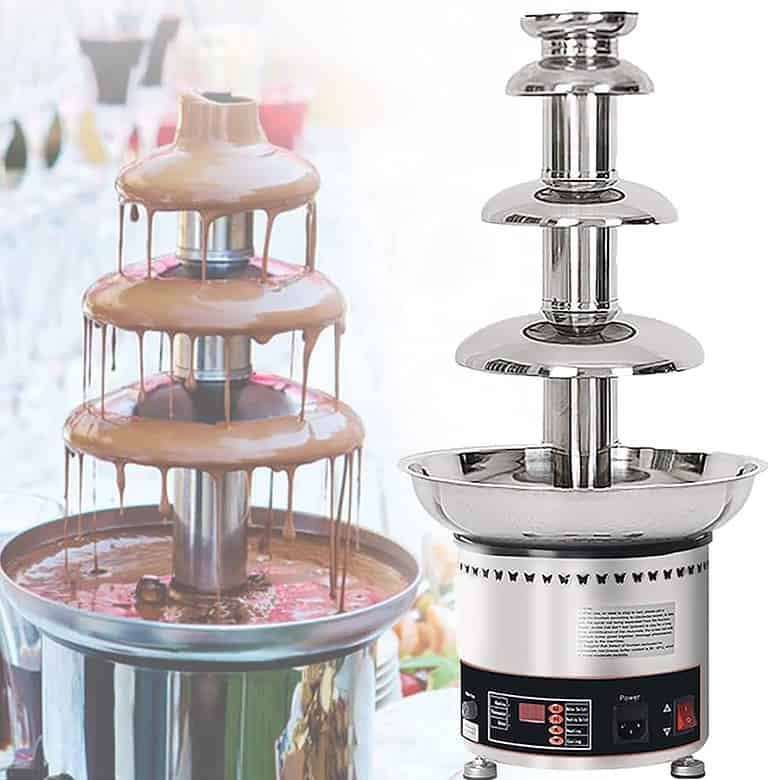 Electric Step Chocolate Fountain Machine for Homes, Hotels, and Restaurants
