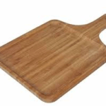 Large Rectangular Wooden Pizza Tray with Handle for Homes, Hotels, and Restaurants