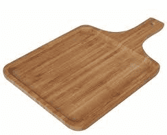 Large Rectangular Wooden Pizza Tray with Handle for Homes, Hotels, and Restaurants