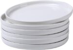 White Flat Porcelain Dinner Plate for Homes, Hotels, and Restaurants
