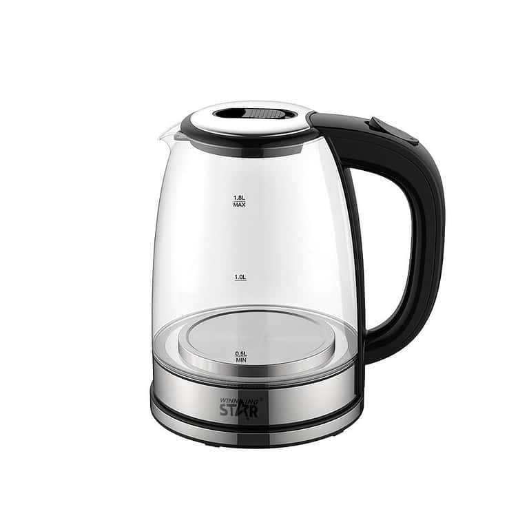 Winning Star Electric Kettle 1.8L 1500Watt- ST-6017 for Homes, Hotels, and Restaurants