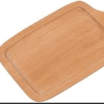 Rectangular Wooden Pizza Tray with Handle for Homes, Hotels, and Restaurants