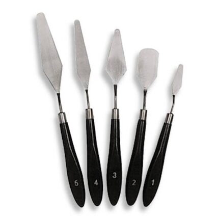 5pcs Palette Knife Set for Buttercream Cake Decorating for Homes, Hotels, and Restaurants