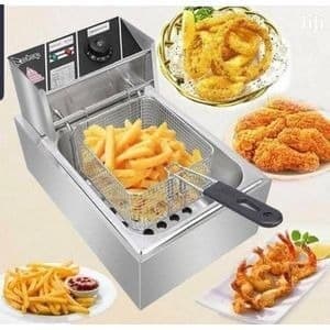 Wngreat Electric Deep Fryer Stainless Steel 6L- 2500w Silver for Hotel and Restaurants