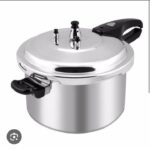 Crown Star Aluminum Pressure Pot - 12 Litres for Homes, Hotels, and Restaurants