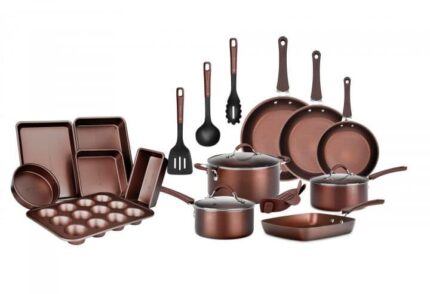 Edenberg Cookware and Bakeware Set 20pcs for Homes, Hotels, and Restaurants