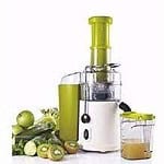 Gold Crest Fruit and Vegetable Juicer, Red and Green Color