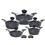 HK 12pcs Granite Die Cast Cookware Set