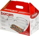 Pasabache Borcam 5pcs Oven Casserole Glassware for Homes, Hotels, and Restaurants