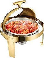Sunnex Roll Top Chafing Dish -Stainless steel, Round