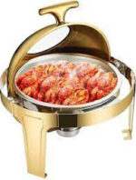 Sunnex Roll Top Chafing Dish -Stainless steel, Round