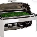 Sunnex Roll Top Chafing Dish -Stainless steel, Rectangular