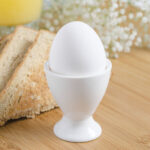 White Porcelain Egg Cup for Homes, Hotels, and Restaurants