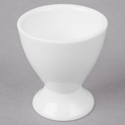 White Porcelain Egg Cup for Homes, Hotels, and Restaurants