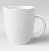 White Porcelain Mug 11oz for Hot and Cold beverages 6pcs for Homes, Hotels, and Restaurants