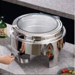 Sunnex Chafing Dish -Stainless steel, Silver, Round