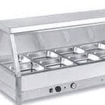 Bain Marie Food Warmer Display Countertop for Homes, Hotels, and Restaurants