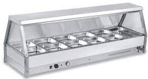 Bain Marie Food Warmer Display Countertop for Homes, Hotels, and Restaurants