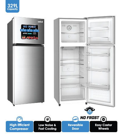 Sanford Premium Model Refrigerator 329 Liters Silver - SF1725RF