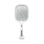 Sanford Rechargeable Mosquito Catcher Bat With LED Light, USB and Base, White - SF635MK for Homes, Hotels, and Restaurants
