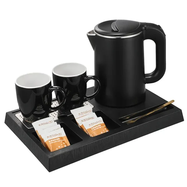 Water Electric Stainless Steel Tea kettle Set with Tray