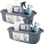 Housekeeping Caddy Basket, Dark Grey for Homes, Hotels, and Restaurants