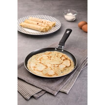 Tramontina Loreto Skillet Grill 22cm Aluminum with Interior Starflon Max Nonstick Coating and Bakelite Handle for Homes, Hotels, and Restaurants