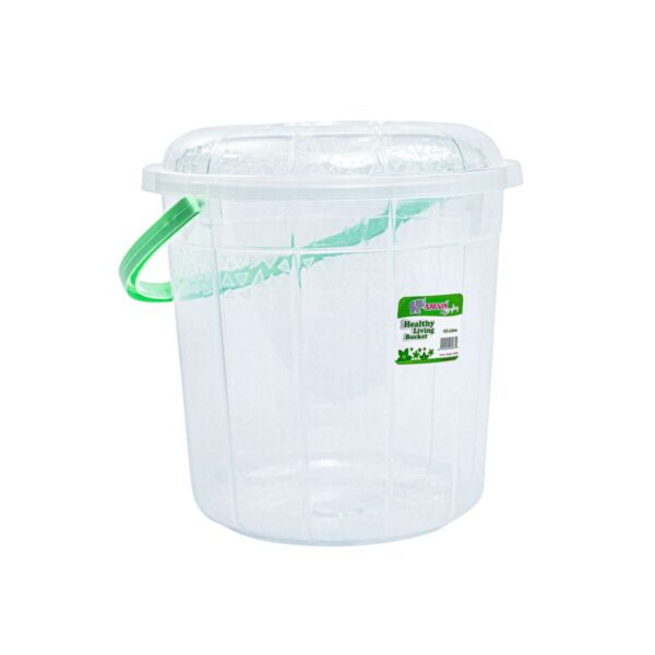 Transparent Storage Buckets, Plastic - 5 Litres, 9 Litres, 13 Litres for Homes, Hotels, and Restaurants