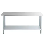 Stainless Steel Work Table 5 feet, 4 feet for Homes, Hotels, and Restaurants