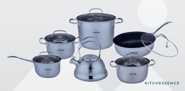 18/10 stainless steel cookware set