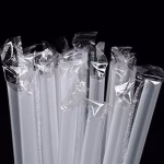 11mm Individually Wrapped Transparent Smoothie Straw – Hygienic and Convenient for Every Sip