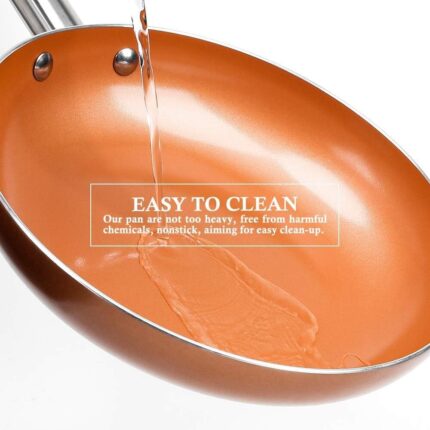 3-Piece Copper Chef Frying Pan Set – The Ultimate Cookware for Every Kitchen