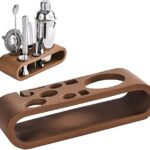 9-Piece Bartending Tool Set with Wooden Storage Display Stand – Elevate Your Cocktail Experience