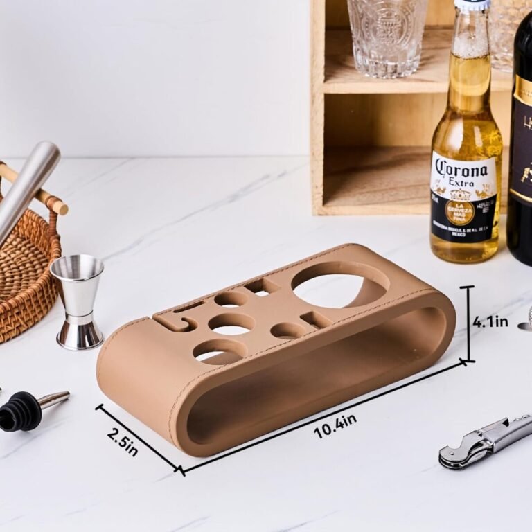 9-Piece Bartending Tool Set with Wooden Storage Display Stand – Elevate Your Cocktail Experience