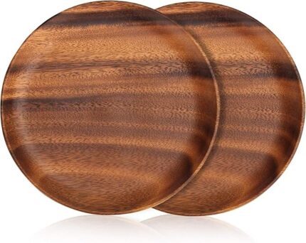 Acacia Wooden Plate of Different Sizes – Natural Elegance for Every Occasion