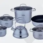 Korkmaz 11-Piece Stainless Steel Cookware Set – Superior Quality for Every Kitchen