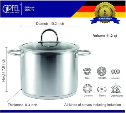 Gipfel Stainless Steel Cookware – Precision, Durability & Elegance for Every Kitchens, Hotels and  Restaurants