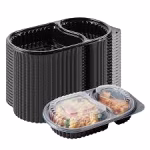 Wide 2-Compartment Food Pack – Practical & Convenient for Meal Storage