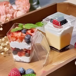 160ml Square Dessert Cup for Every Sweet Delight