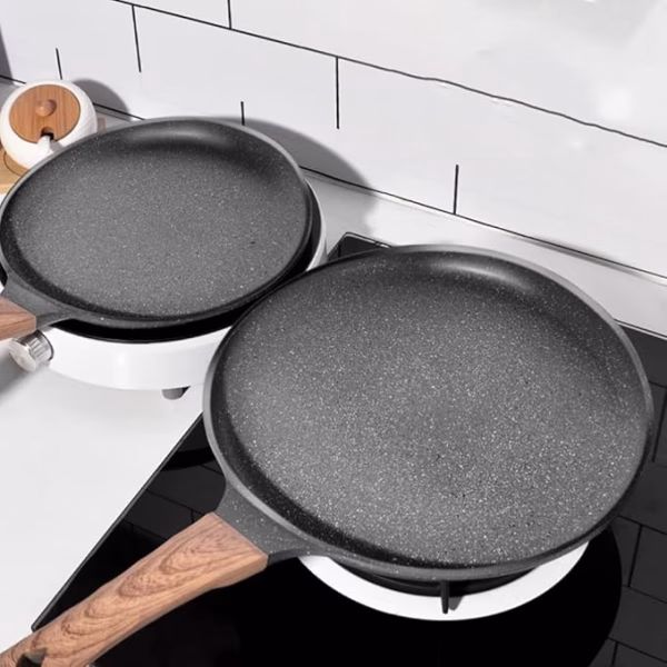 Crepe Pan with Wooden Handle For Authentic Crepes